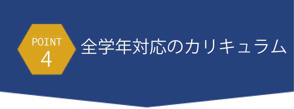 全学校対応のカリキュラム