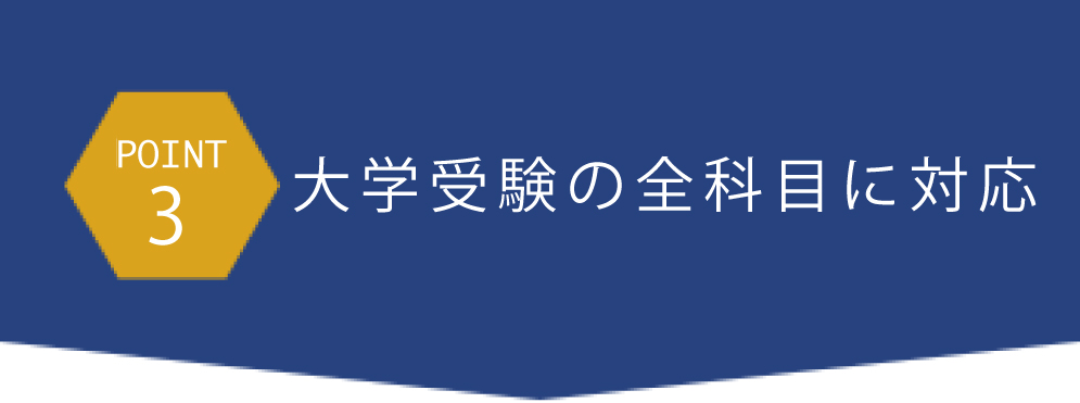 大学受験の全科目に対応