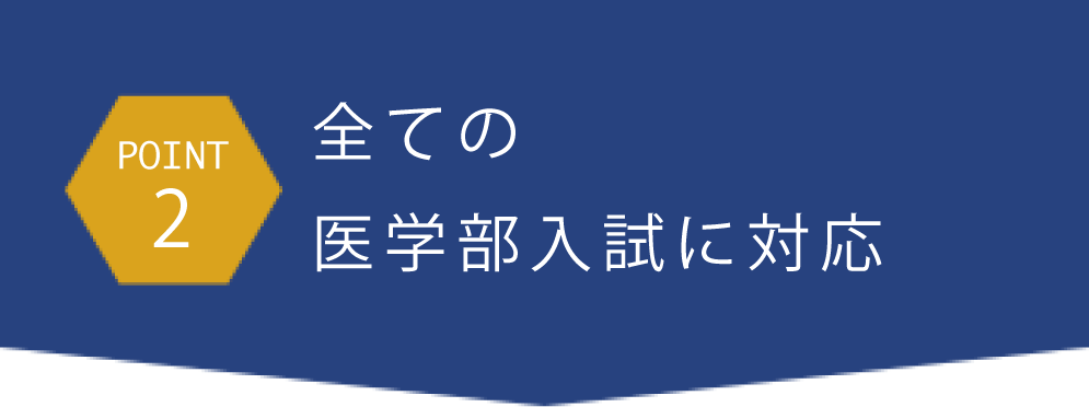 point2全ての医学部入試に対応